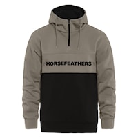 Mikina Horsefeathers Fulton taupe/black 2025