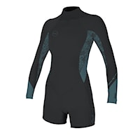 Wetsuit O'Neill Wms Bahia 2/1 Back Zip L/S Spring tempered steel/surf abstract 2026