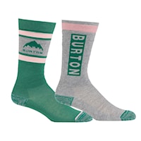 Podkolienky Burton Kids Weekend Midweight 2Pk soft sage 2026