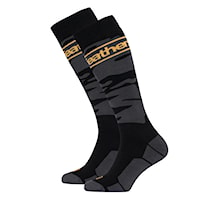 Podkolenky Horsefeathers Enver black/yellow 2027