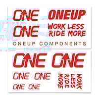 Samolepky OneUp Decal Kit Handlebar red