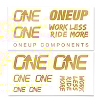 Samolepky OneUp Decal Kit Handlebar gold (kashima)