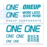 Samolepky OneUp Decal Kit Handlebar turquoise