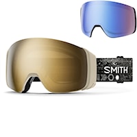 Gogle snowboardowe Smith 4D Mag chalk space invader | cp sun black gold m+cp storm blue 2026
