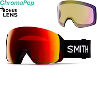 Snowboardové okuliare Smith 4D Mag XL black | cp sun red mirror+cp storm yellow 2026