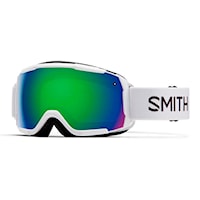 Snowboard Goggles Smith Grom white | green solx mirror antifog 2026