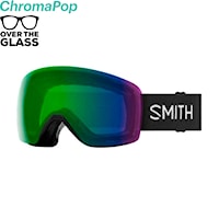 Snowboardové okuliare Smith Skyline black | chromapop everyday green mirror 2026