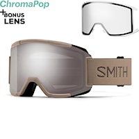 Snowboardové okuliare Smith Squad bandit | cp sun platinum mirror+clear 2026