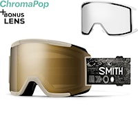 Gogle snowboardowe Smith Squad chalk space invader | cp sun black gold mirror+clear 2026