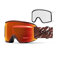 Snowboardové okuliare Smith Squad S rust htgt natural | cp ed red mirror+clear 2027