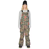 Nohavice na snowboard DC Wms Crusade Bib paisley ivy green 2023