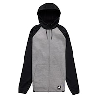 Bluza techniczna Burton Crown Weatherproof FZ grey heather/true black 2026