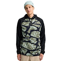 Technická mikina Burton Crown Weatherproof PO graffiti camo/true black 2026