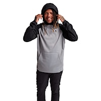 Technická mikina Burton Crown Weatherproof Pullover grey heather/true black 2025