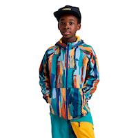Technická mikina Burton Kids Crown Weatherproof FZ paint stripe 2027