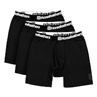 Trenýrky Horsefeathers Dynasty Long 3 Pack black