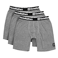 Boxer Shorts Horsefeathers Dynasty Long 3 Pack heather grey