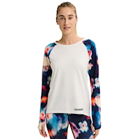 Koszulka Burton Wms Roadie Tech Crew stout white/floral blur 2026