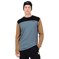 T-shirt Mons Royale Yotei Merino LS goblin blue/toffee/black 2026