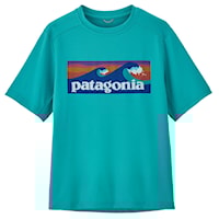 Koszulka Patagonia K's Capilene Silkweight T-Shirt boardshort logo: subtidal blue 2024