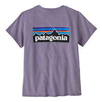 Tričko Patagonia W's P-6 Logo Responsibili-Tee concrete purple 2025