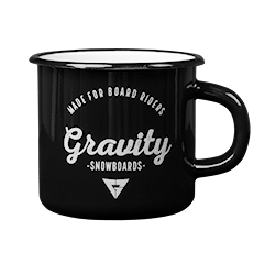 Gravity Enamel Cup black