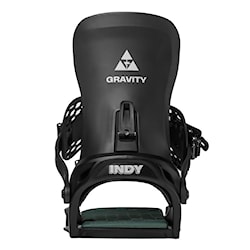 Vázání na snowboard Gravity Indy black/moss 2024