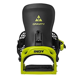 Vázání na snowboard Gravity Indy lime/black 2024