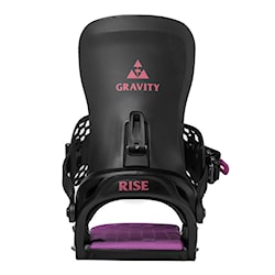 Vázání na snowboard Gravity Rise black/purple 2024