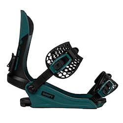 Vázání na snowboard Gravity Drift steel green 2025