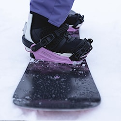 Snowboard Binding Gravity Fenix grey/rose 2025