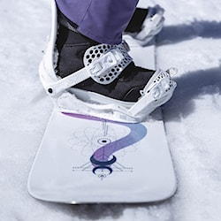 Snowboard Binding Gravity Rise white 2025