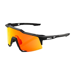 Bike Sunglasses and Goggles 100% Speedcraft soft tact black | hiper red multilayer mirror 2024
