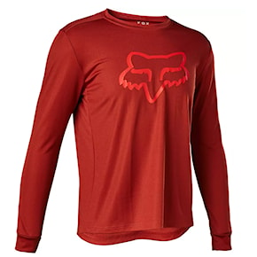 Bike jersey Fox Youth Ranger Ls red clear 2022