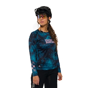 Bike dres Horsefeathers Deco LS petrol camo 2025