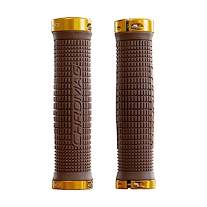 Bike grip Chromag Squarewave brown/gold