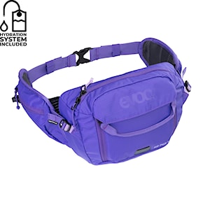 Bike Hip Bag EVOC Hip Pack 3 + Hydration Bladder 1,5 violet