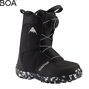 Topánky na snowboard Burton Grom Boa black 2024