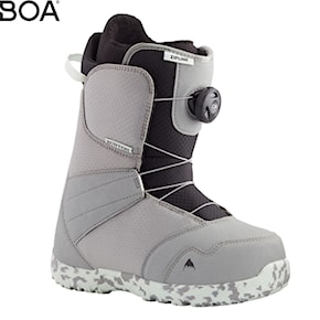 Snowboard Boots Burton Zipline Boa gray/neo-mint 2024
