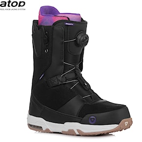 Topánky na snowboard Gravity Sage Atop Heel Lock black/purple 2022/2023