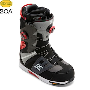 Topánky na snowboard DC Phantom black/grey/red 2025