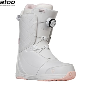 Topánky na snowboard Gravity Aura Atop white/pale pink 2023/2024