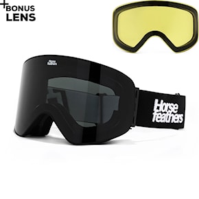 Snowboardové brýle Horsefeathers Edmond black | smoke 2024