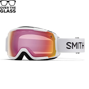 Snowboard Goggles Smith Grom white | red sensor 2024