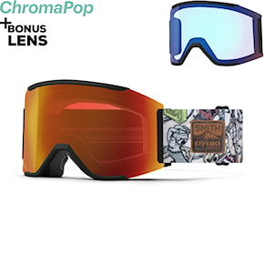Snowboard Goggles Smith Squad Mag oyuki x smith | cp everyday red mirror+ cp storm rose flash 2024