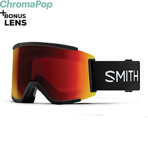Gogle snowboardowe Smith Squad XL black | cp sun red mirror+cp storm yellow flash 2022