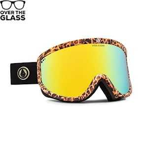 Snowboard Goggles Volcom Footprints giraffe/black | gold chrome 2023