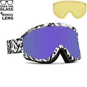 Snowboard Goggles Volcom Footprints op art | purple chrome+yellow 2024