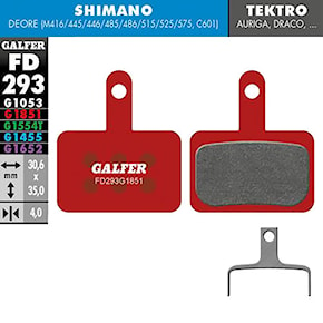 Brake Pads Galfer Advanced FD293 G1851 Shimano, Tektro, TRP