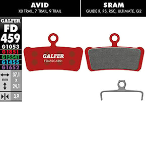 Klocek hamulcowy Galfer Advanced FD459 G1851 Avid/SRAM